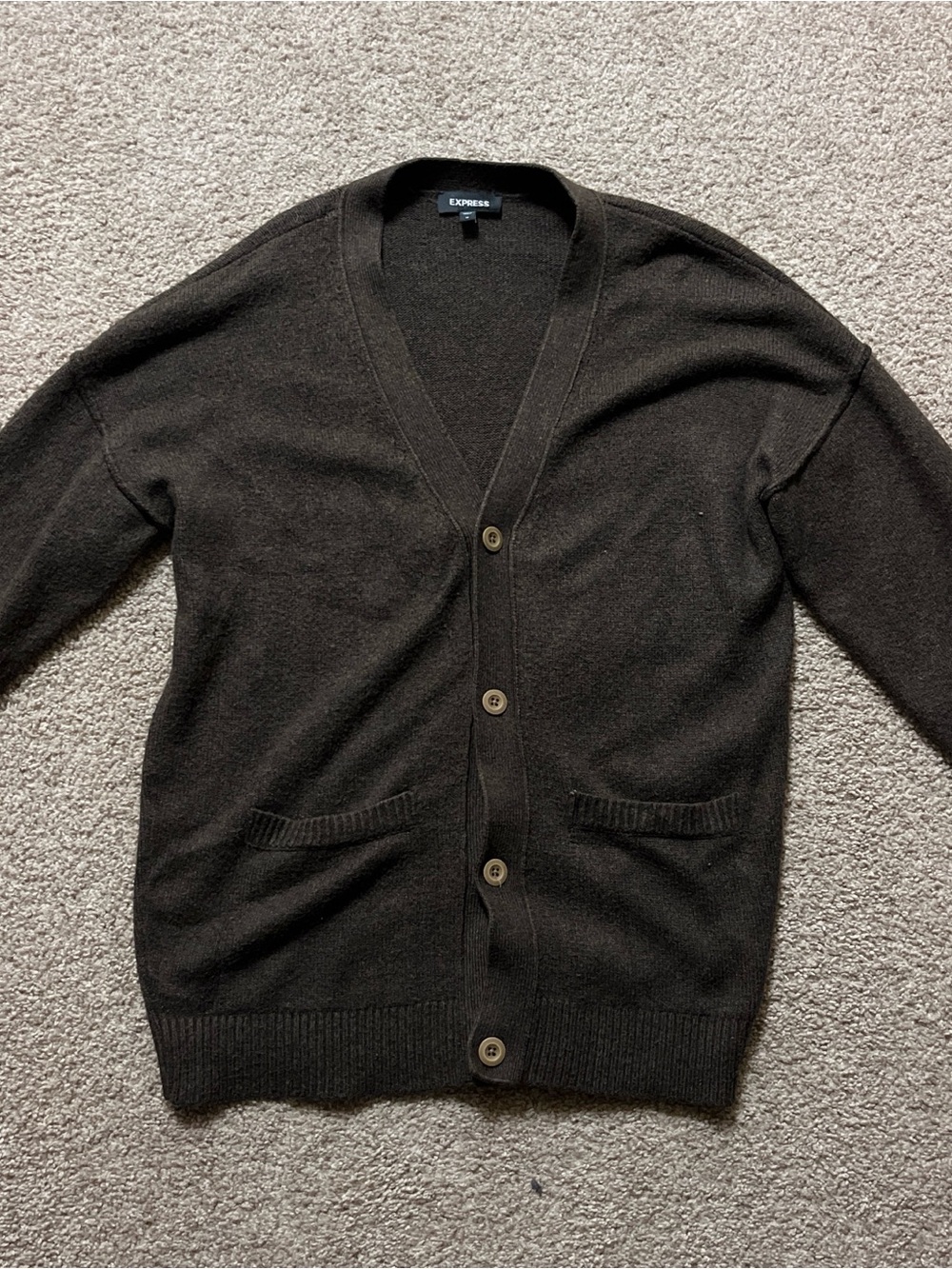 Express Men's Black Crewneck Sweater